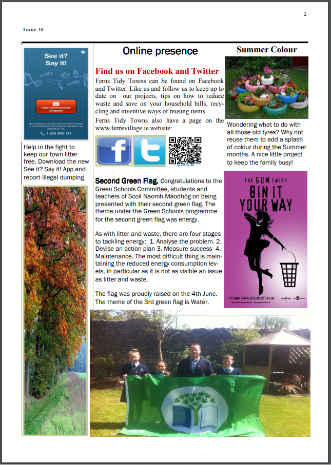 Ferns Tidy Towns, Newsletter June 2015_02
